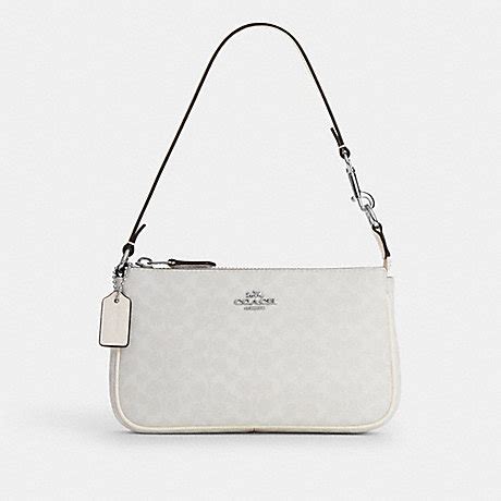 coach nolita 19 glacier white.